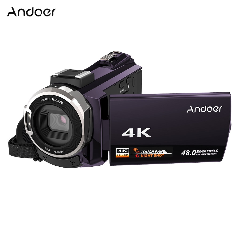 mezcla pulmón litro Andoer 4K 1080P 48MP WiFi cámara de vídeo Digital videocámara grabadora 3  pulgadas pantalla táctil capacitiva infrarrojo IR – Mimercado.com.mx